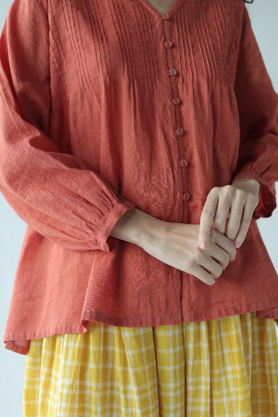 Aria Top-Deep coral