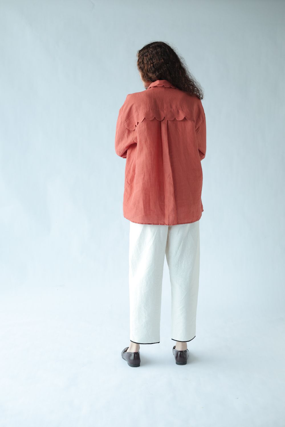Louie-Deep coral Top