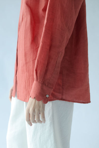 Louie-Deep coral Top