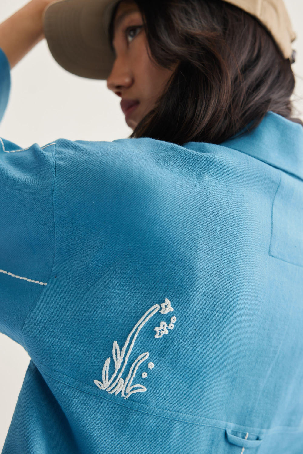 Meet Me By The Sea Handwoven Twill Shirt