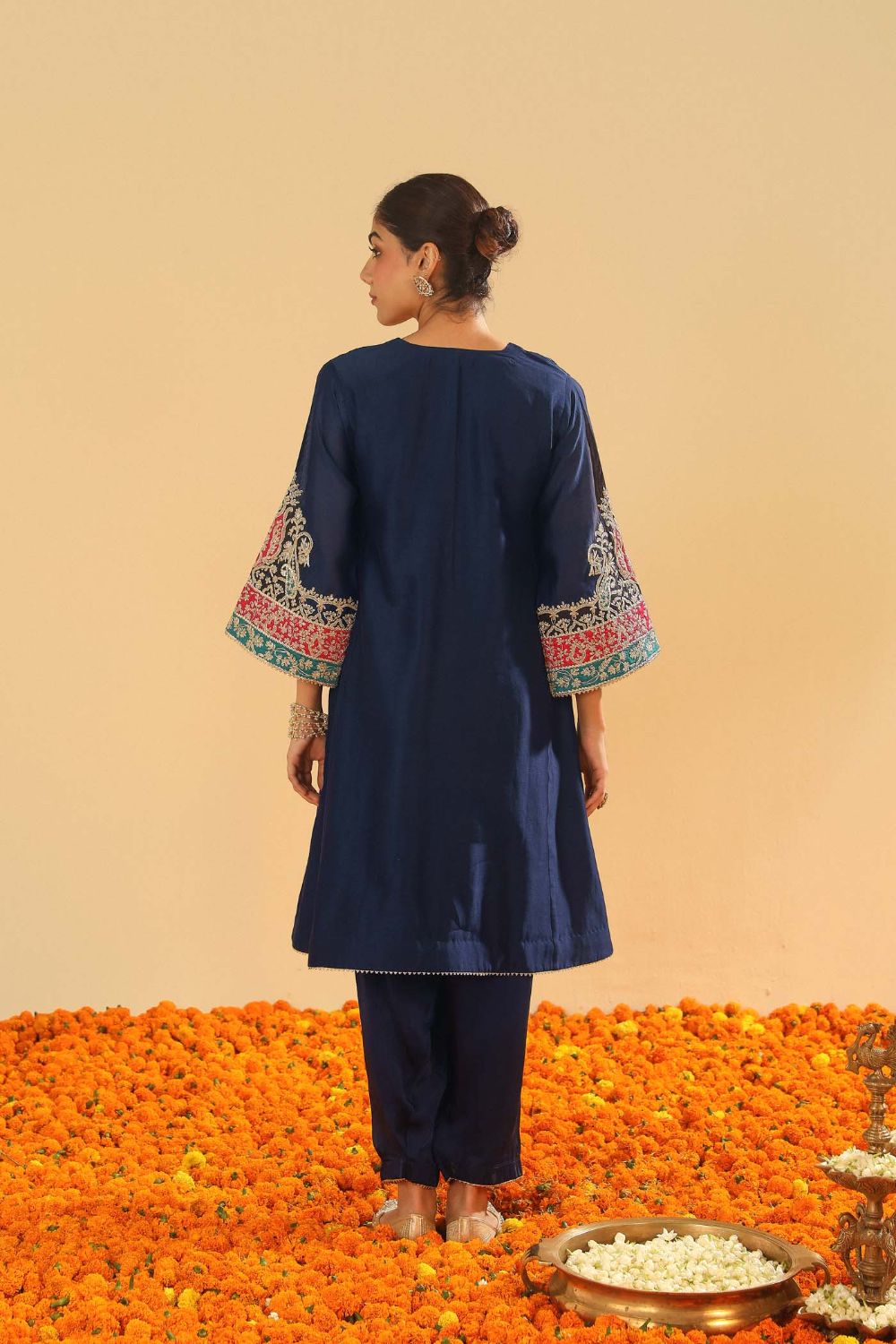 Mehrish Chauga with Salwar-Dark blue