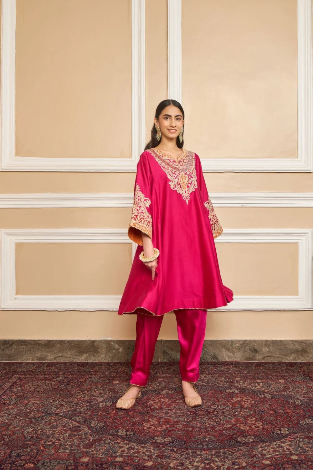 Mehrish Chauga with Salwar-Hotpink