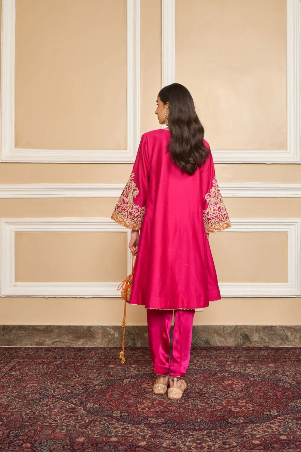 Mehrish Chauga with Salwar-Hotpink