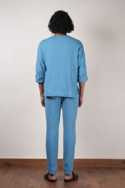 Men's Blue Crush T-Shirt & Pants Set (2 PCS)