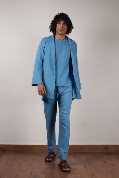 Men's Blue Crush T-Shirt, Pants  & Jacket Set (3 PCS)
