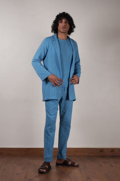 Men's Blue Crush T-Shirt, Pants  & Jacket Set (3 PCS)