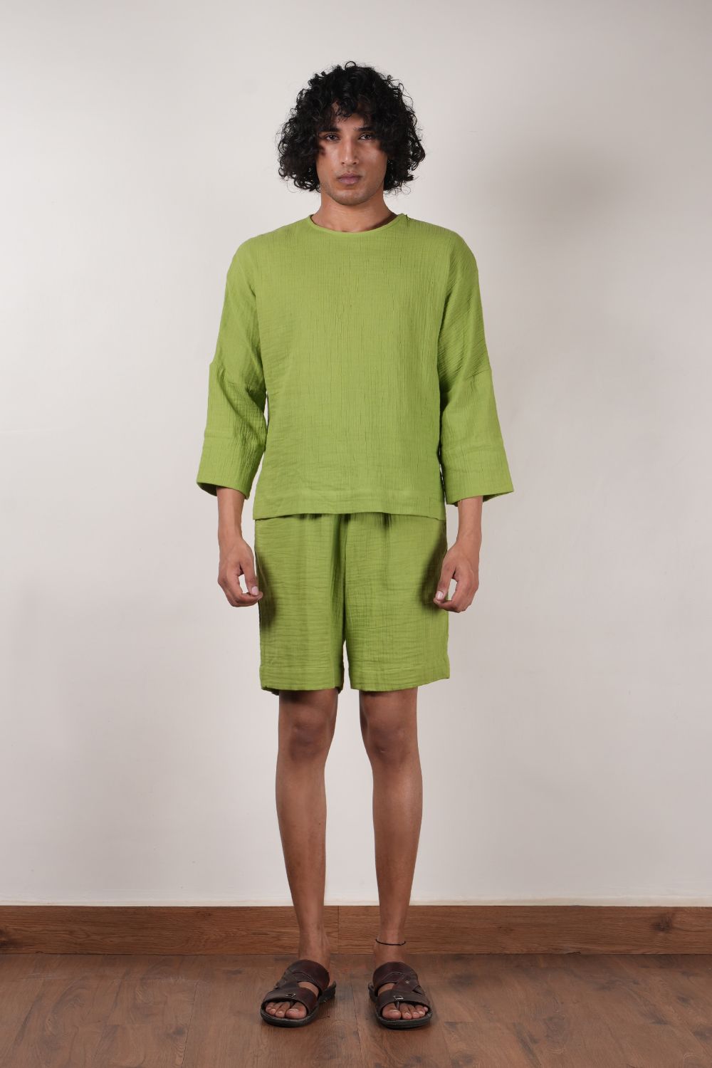 Men's Green Crush T-Shirt & Shorts Set (2 PCS)