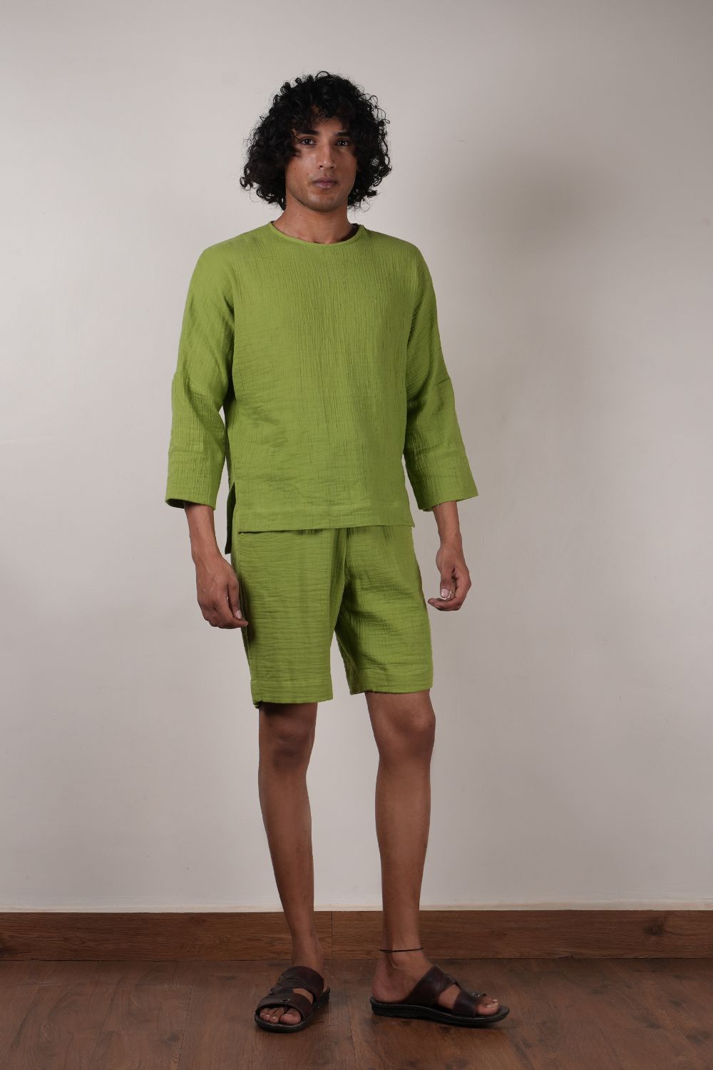 Men's Green Crush T-Shirt & Shorts Set (2 PCS)