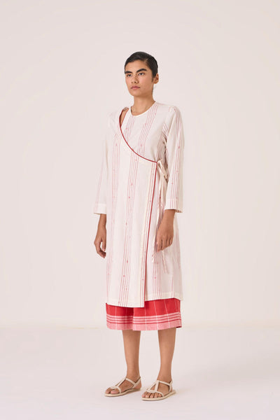 Milovat Red Stripe Wrap Tunic