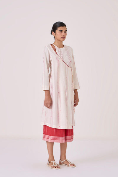 Milovat Red Stripe Wrap Tunic