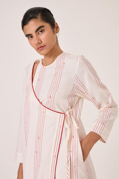Milovat Red Stripe Wrap Tunic