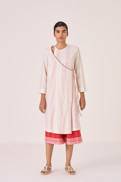 Milovat Red Stripe Wrap Tunic