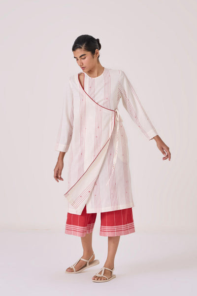 Milovat Red Stripe Wrap Tunic