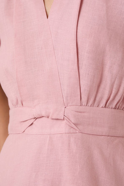 Miyake Rose Linen Dress