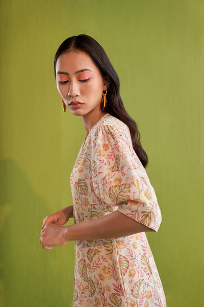 Monstera Garden Kala Cotton Dress