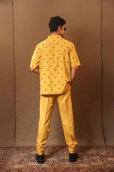 Mustard Spade EMB Bluff Jacket Set (2 PCS)