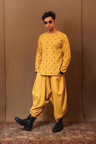 Men's Mustard Baggy Pants