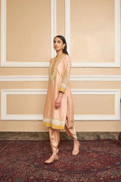Myreen Straight kurta with dhoti-Rosepink