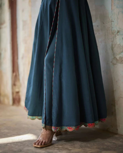 Nadira Teal Anarkali Set