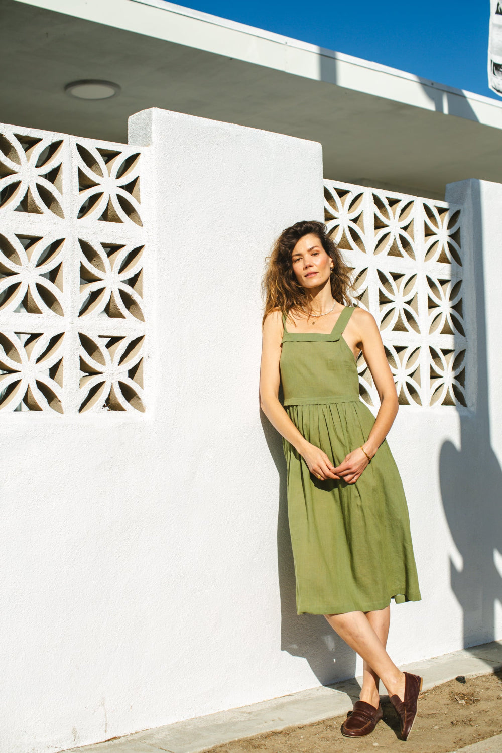 NY Olive Dress-Olive
