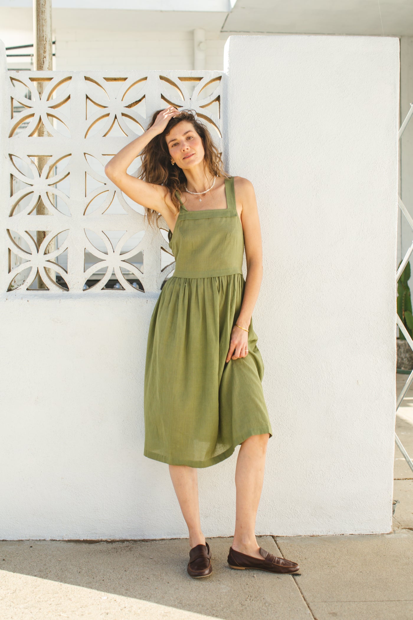 NY Olive Dress-Olive