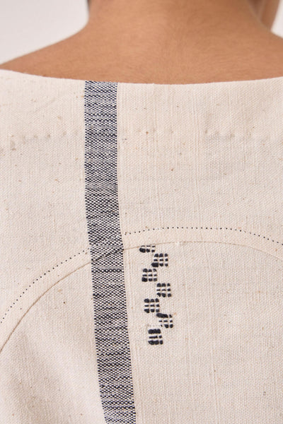 Nalaka Handwoven Cotton Shift Dress