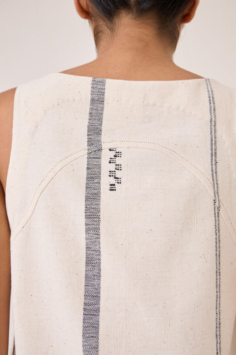 Nalaka Handwoven Cotton Shift Dress