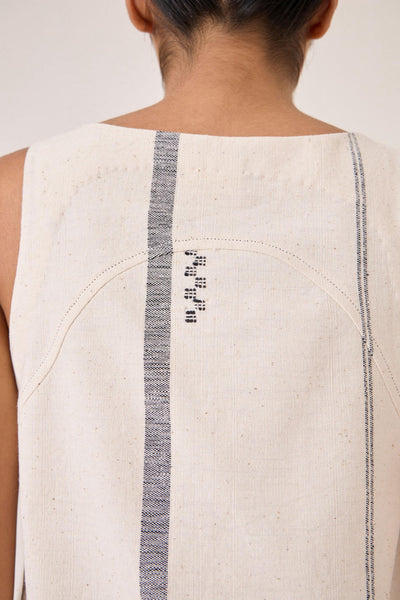 Nalaka Handwoven Cotton Shift Dress