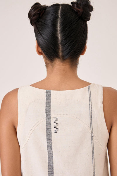 Nalaka Handwoven Cotton Shift Dress