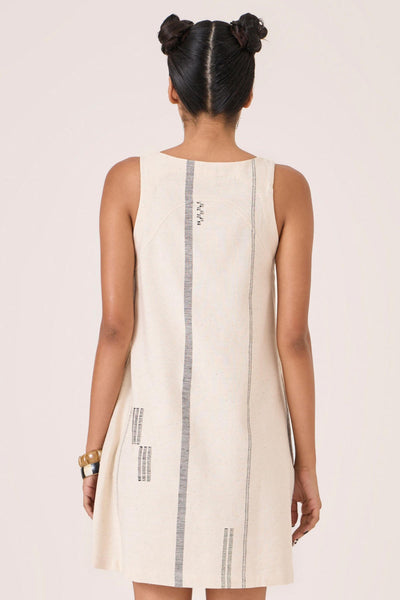 Nalaka Handwoven Cotton Shift Dress