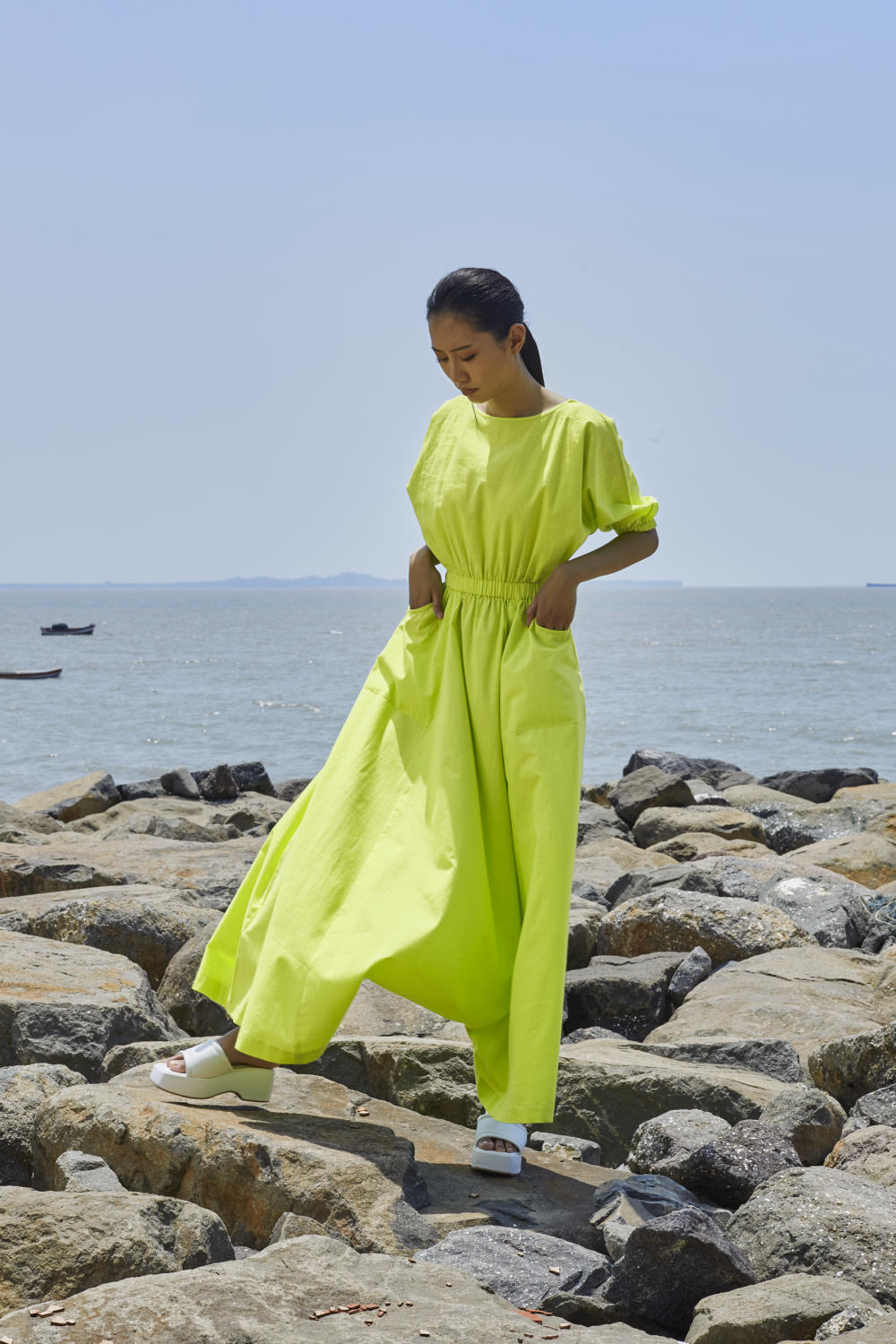 Neon Green Sphara Jumpsuit