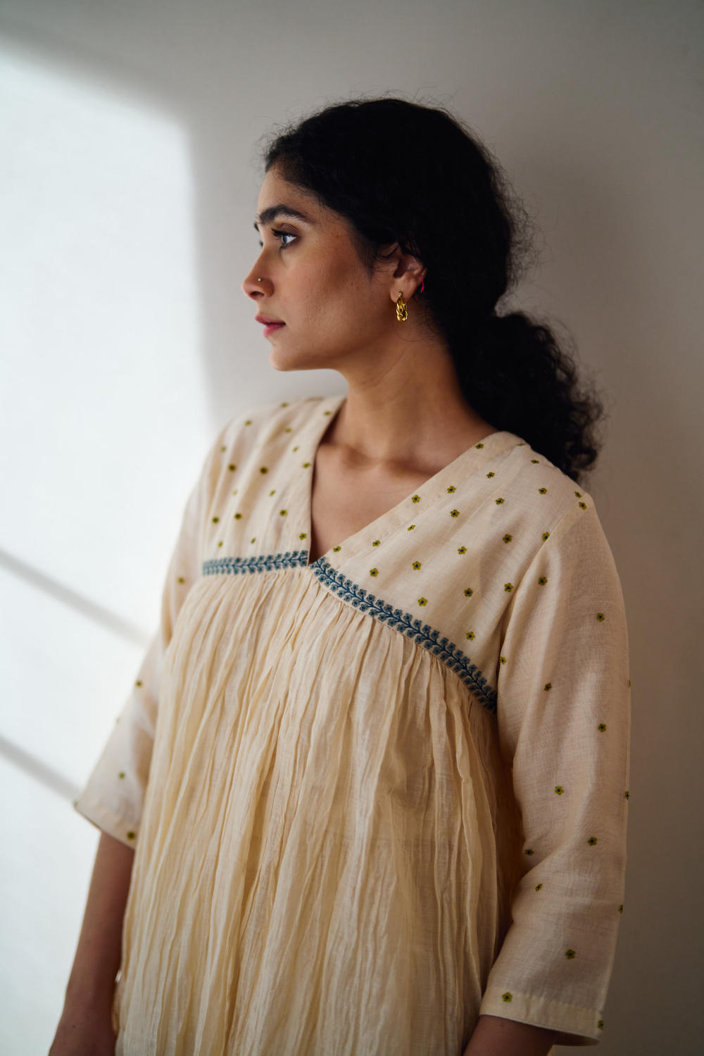 Nyla ivory kurta set