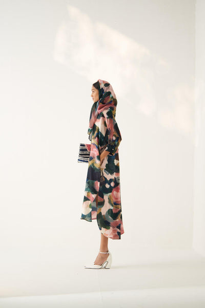 Moonbloom Batwing Shirt Dress