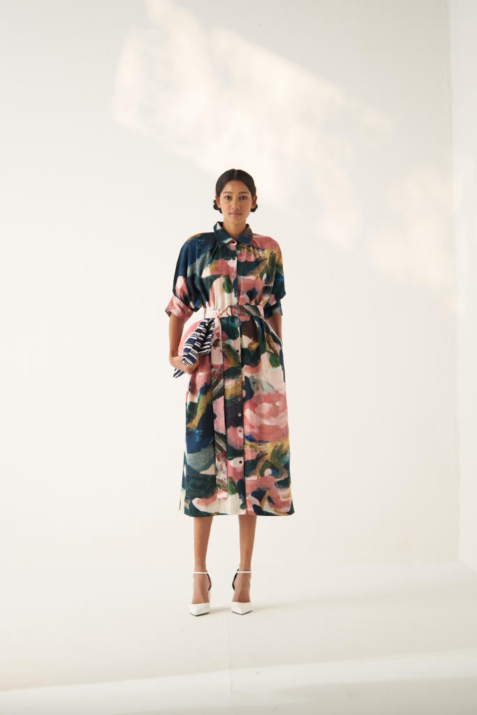Moonbloom Brunch Dress with belt