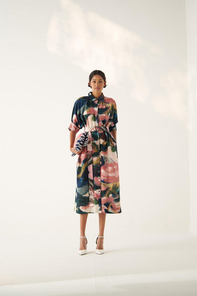 Moonbloom Brunch Dress with belt