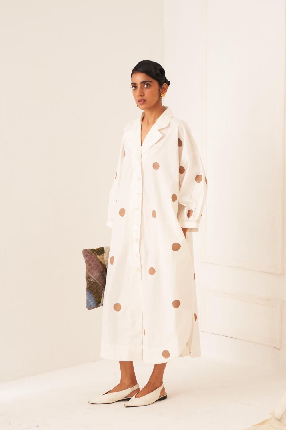 Latte Polka Dress