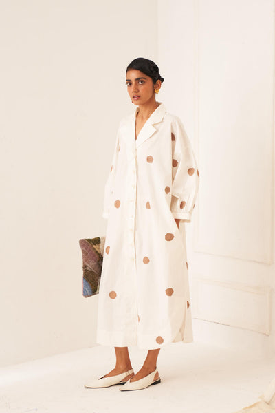 Latte Polka Dress