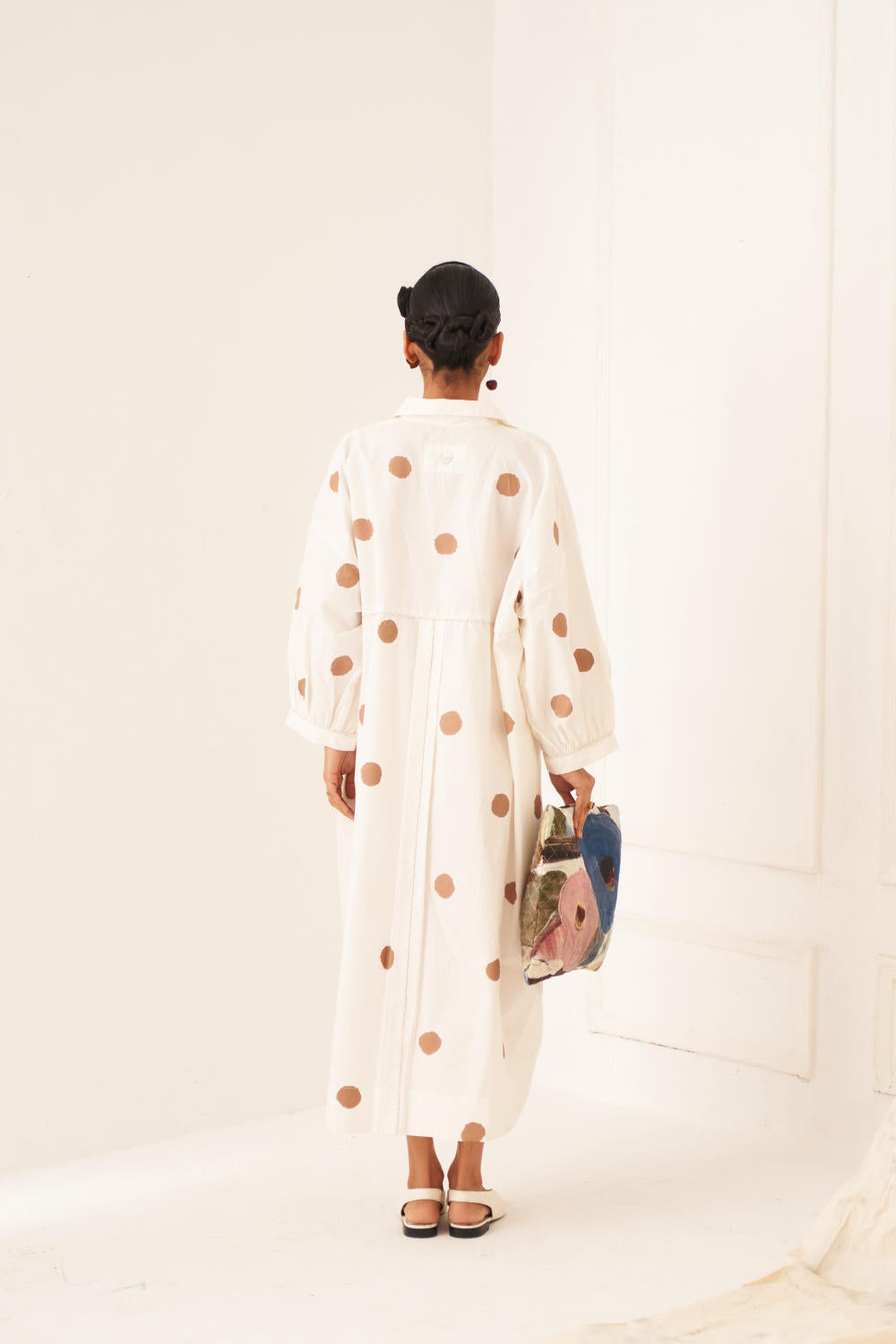 Latte Polka Dress