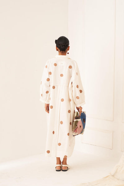 Latte Polka Dress