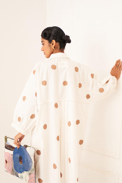 Latte Polka Dress