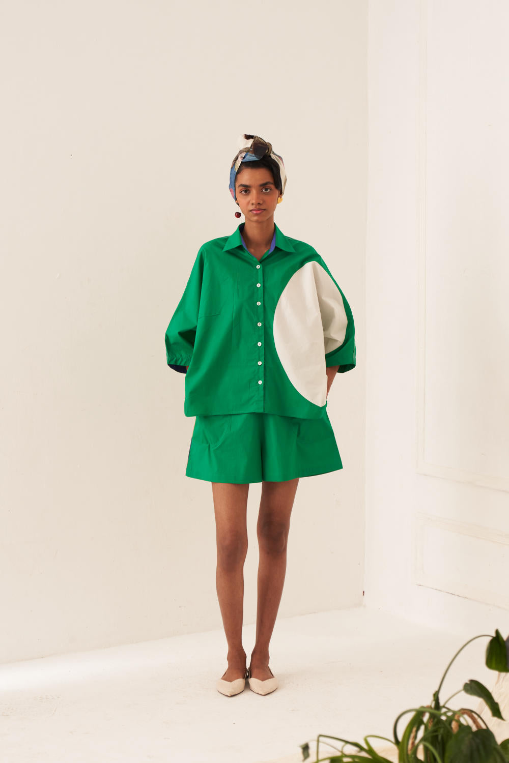 Circle Emerald Shirt Set