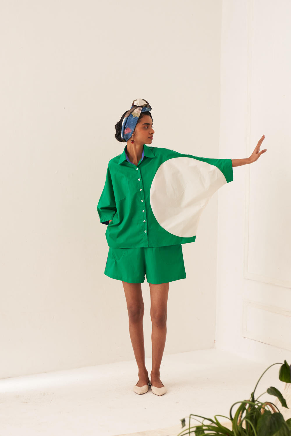 Circle Emerald Shirt Set