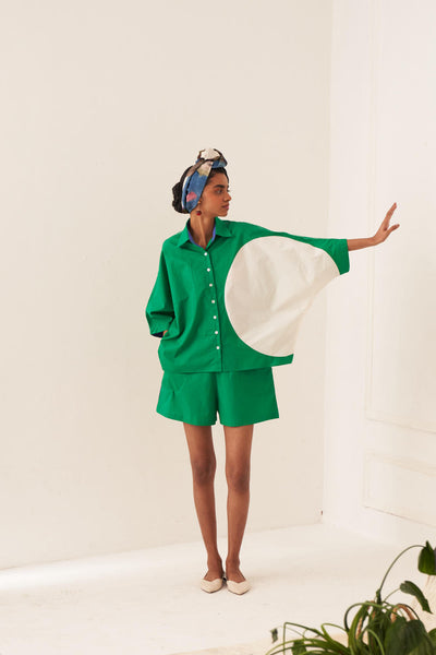 Circle Emerald Shirt Set