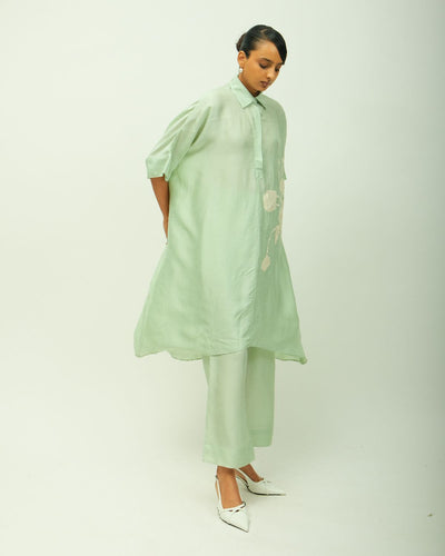 Teal Bloom Kurta Set