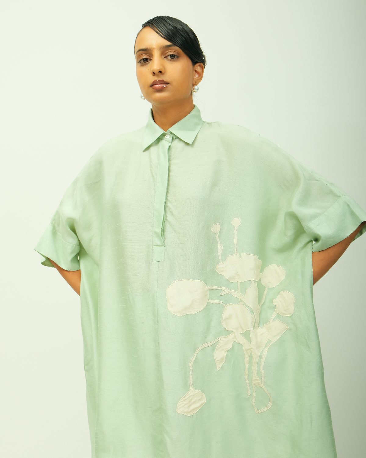 Teal Bloom Kurta Set