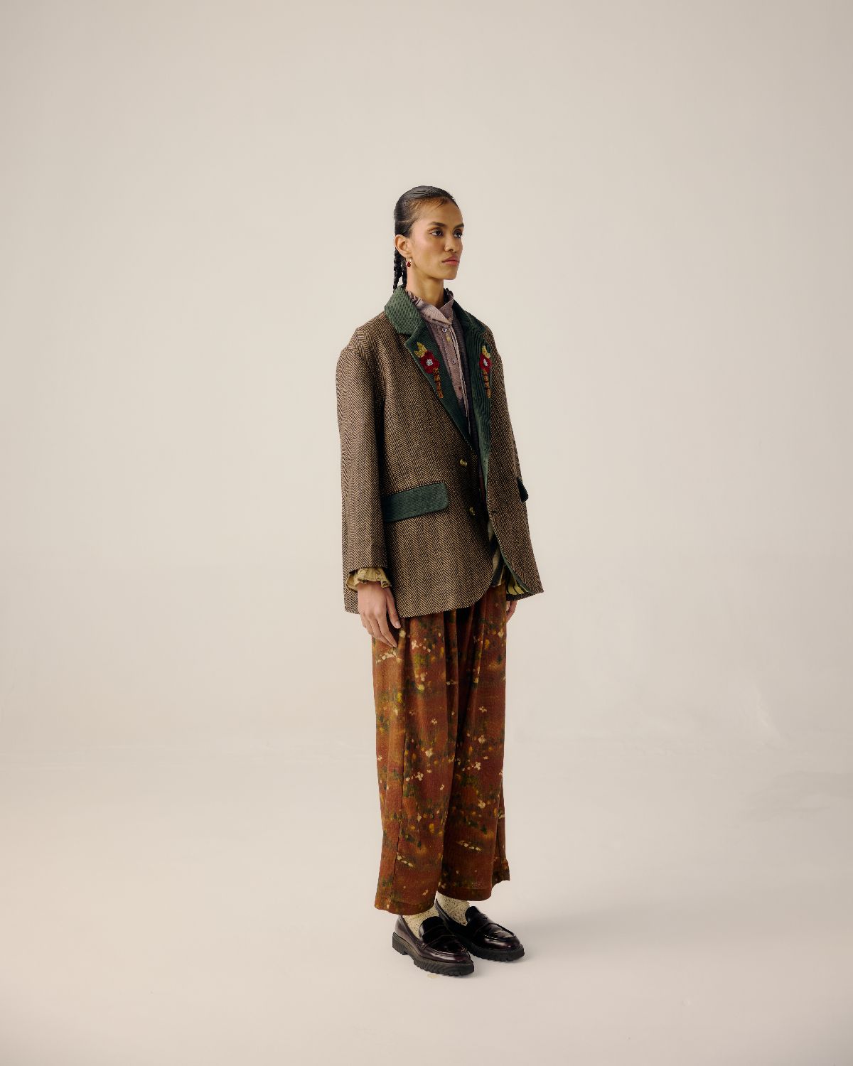 OVERSIZED SET-Peony Emb.