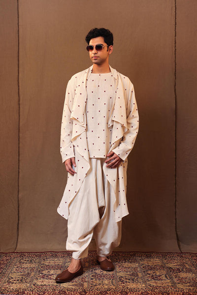Off-White EMB Heart Jacket Pant Set (3 PCS)