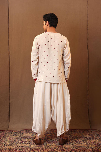 Men's Off-White Baggy Pants