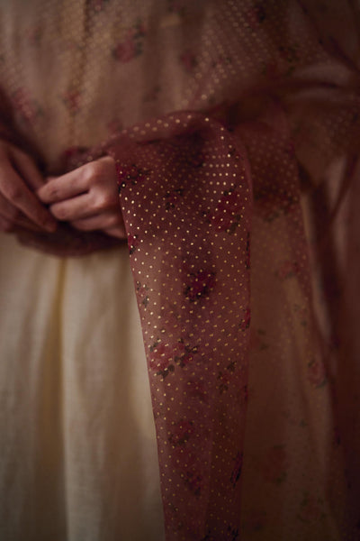Oleander old rose dupatta