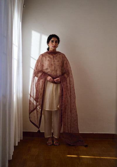Oleander old rose dupatta